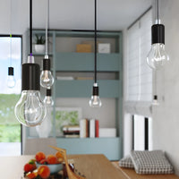 Sollux Lighting Edison Hängelampe Schwarz, LED kompatibel, Aluminium mattgold Messingoptik, 220-240V, IP20, CE RoHS