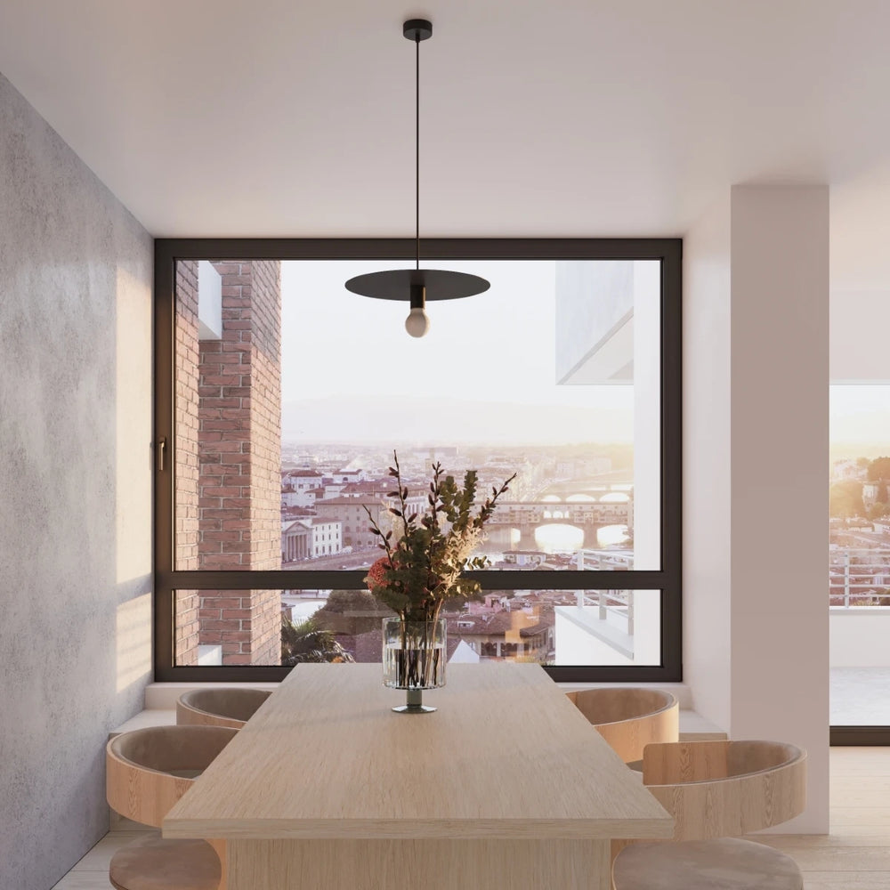 Sollux Lighting FLAVIO Pendelleuchte, Schwarz, Aluminium, IP20, 220-240V, max. 50W LED, CE RoHS zertifiziert