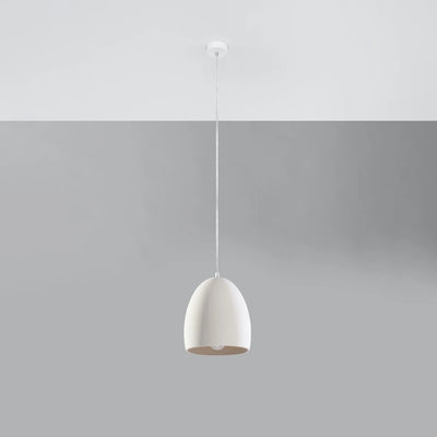 Sollux Lighting Flawiusz ceramic pendant lamp, LED compatible, IP20, 220-240V, 50W max, Matte Gold finish