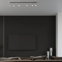 Sollux Lighting LED ceiling spotlight chrome ring, 6x GU10 fittings, IP20, aluminium, CE RoHS