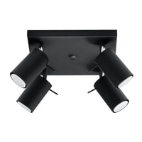 Sollux Lighting LED ceiling spotlight RING 4xGU10, IP20, 220-240V, Aluminium Matte Gold, CE RoHS