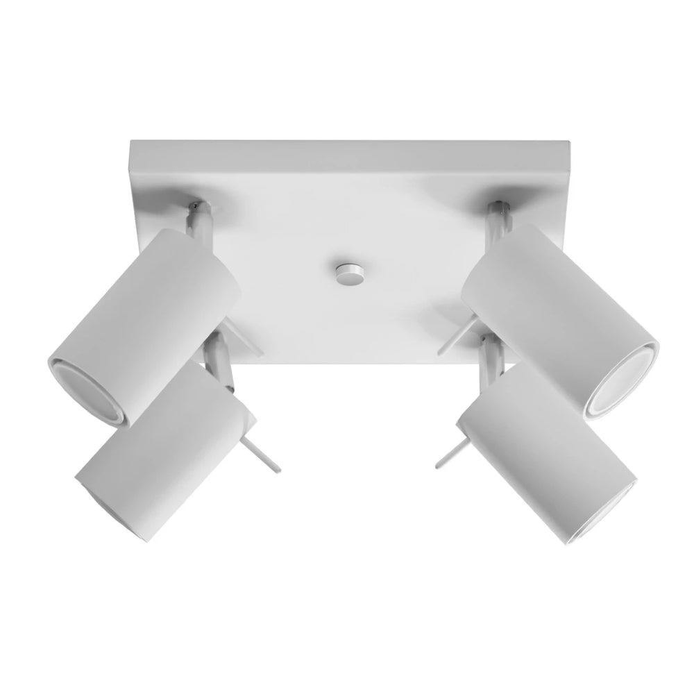 Sollux Lighting LED ceiling spotlight RING, 4xGU10, IP20, 220-240V, matt gold aluminium, CE RoHS