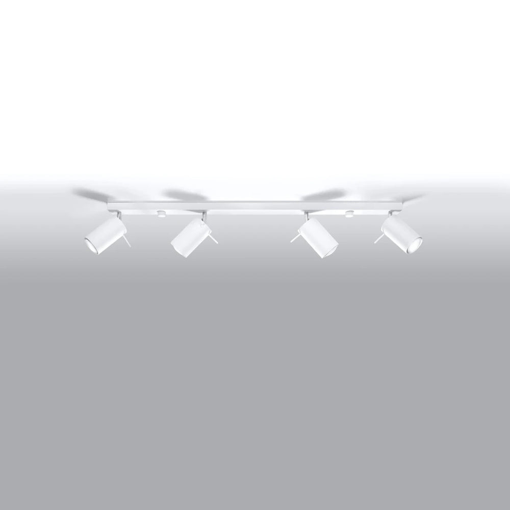 Sollux Lighting LED Deckenstrahler Weiß RING, 4xGU10, IP20, Aluminium, 220-240V, CE RoHS