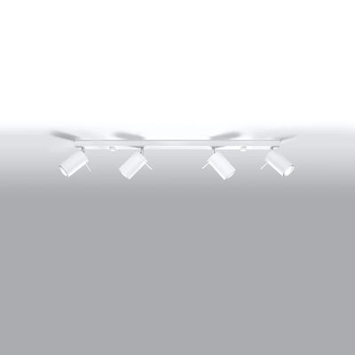 Sollux Lighting LED ceiling spotlight White RING, 4xGU10, IP20, Aluminium, 220-240V, CE RoHS