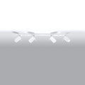 Sollux Lighting LED ceiling spotlight White RING, 4xGU10, IP20, Aluminium, 220-240V, CE RoHS