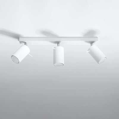 Sollux Lighting LED Deckenstrahler mit 3x GU10 Fassungen, IP20, 220-240V, Mattgold Messing