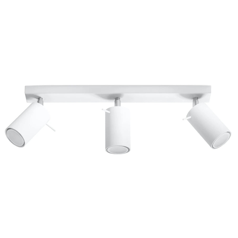 Sollux Lighting LED ceiling spotlight with 3x GU10 sockets, IP20, 220-240V, Matte Gold Brass finish