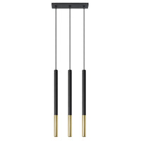 Sollux Lighting LED hanging lamp Black Gold MOZAICA, 3 x G9 socket, IP20, Aluminium, CE RoHS