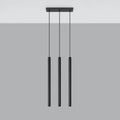 Sollux Lighting LED Pendelleuchte Schwarz PASTELO, 3x G9 Fassung, IP20, Aluminium, 220-240V, CE RoHS