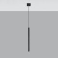 Sollux Lighting LED Pendelleuchte Schwarz PASTELO mit E27 Fassung, IP20, 220-240V, Aluminium mattgoldenes Finish