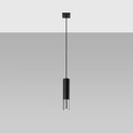 Sollux Lighting LED pendant lamp Loopez Black Chrome, 1x GU10, IP20, 220-240V, Aluminium