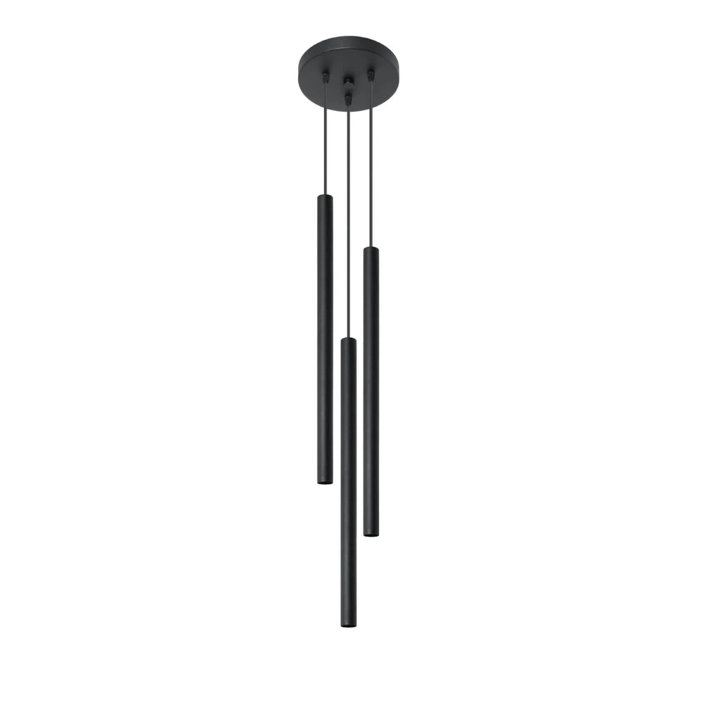 Sollux Lighting LED pendant light Black PASTELO, 3xG9 sockets, Aluminium, IP20, CE RoHS, 220-240V