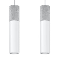 Sollux Lighting LED Pendelleuchte Borgio, 2xGU10, IP20, 220-240V, Aluminium und Stahl, Mattgold-Ausführung