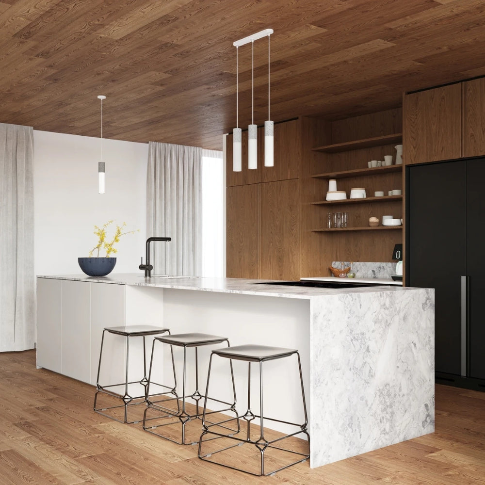 Sollux Lighting LED Pendelleuchte Borgio, 2xGU10, IP20, 220-240V, Aluminium und Stahl, Mattgold-Ausführung