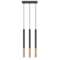 Sollux Lighting LED pendant light MOZAICA Black Copper, 3xG9, 220-240V, IP20, Aluminum, CE RoHS