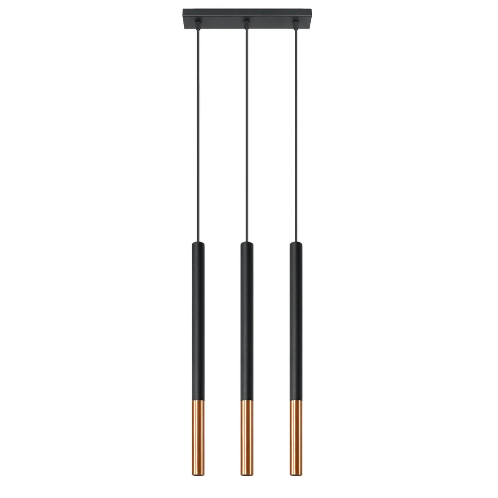 Sollux Lighting LED pendant light MOZAICA Black Copper, 3xG9, 220-240V, IP20, Aluminum, CE RoHS