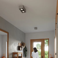 Sollux Lighting LED plafondspot QUATRO GU10 AR111, 220-240V, IP20, aluminium, Grey, excl. LED spot