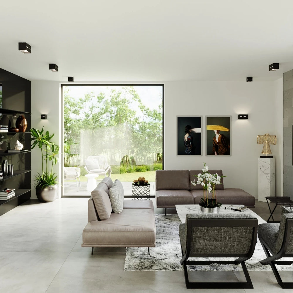 Sollux Lighting LOBO MAXI LED wall lamp Black, IP20, aluminium, 220-240V, max 50W, CRI 80, CE RoHS