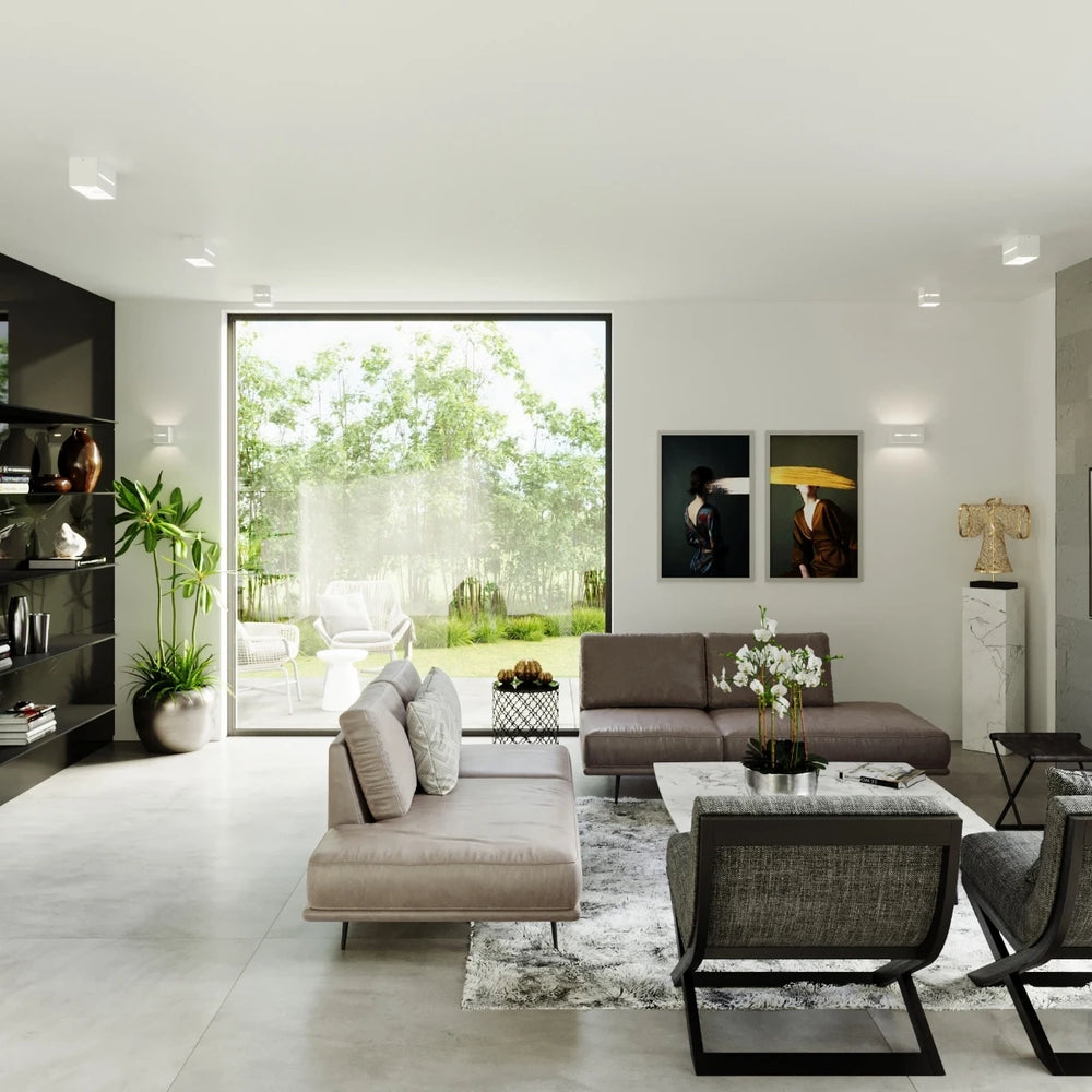 Sollux Lighting LOBO MAXI wall lamp White, LED compatible 50W, IP20, Aluminium, CE RoHS certified