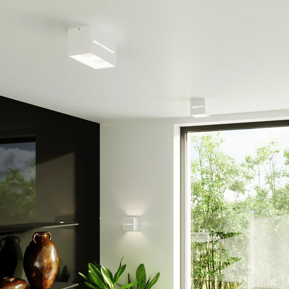 Sollux Lighting LOBO MAXI wall lamp White, LED compatible 50W, IP20, Aluminium, CE RoHS certified