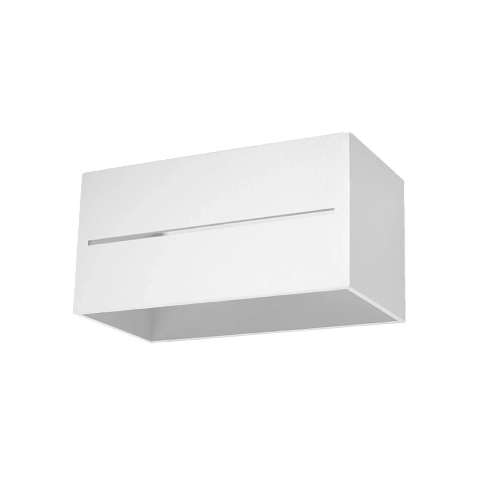 Sollux Lighting LOBO MAXI wall lamp White, LED compatible 50W, IP20, Aluminium, CE RoHS certified