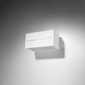 Sollux Lighting LOBO MAXI wall lamp White, LED compatible 50W, IP20, Aluminium, CE RoHS certified