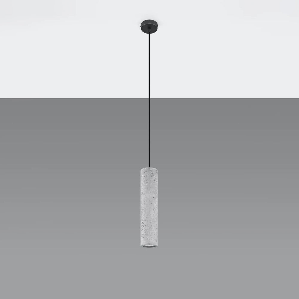 Sollux Lighting LUVO LED pendant lamp, GU10 socket, concrete Grey, IP20, 220-230V, 300mm height, CE certified