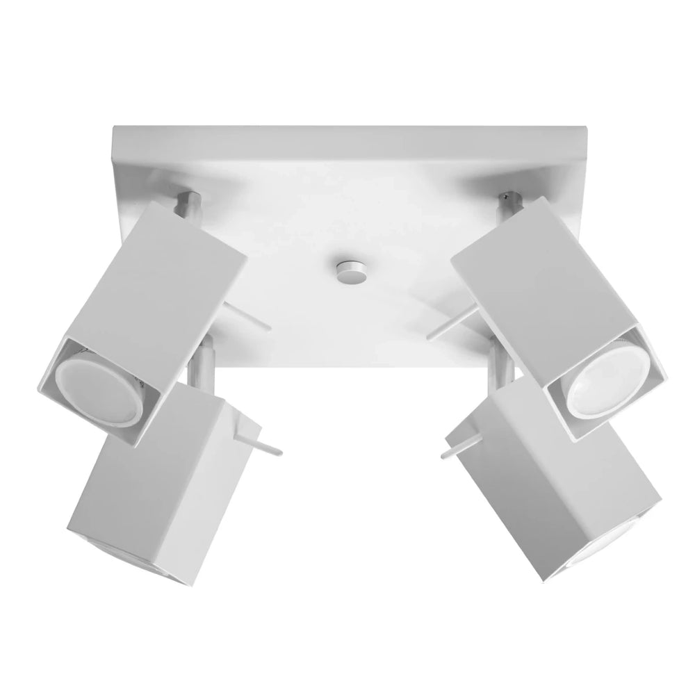 Sollux Lighting MERIDA LED ceiling spotlight White, 4 x GU10, IP20, Aluminium, 220-240V, CE RoHS