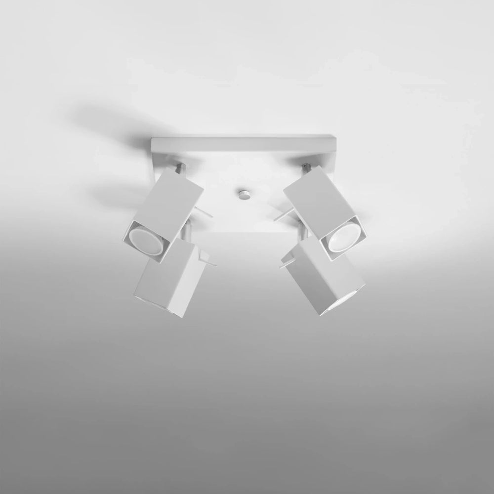 Sollux Lighting MERIDA LED ceiling spotlight White, 4 x GU10, IP20, Aluminium, 220-240V, CE RoHS