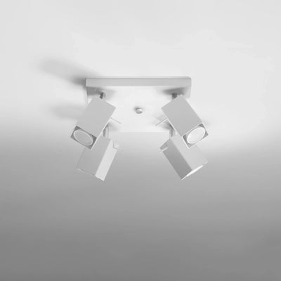 Sollux Lighting MERIDA LED Deckenstrahler Weiß, 4 x GU10, IP20, Aluminium, 220-240V, CE RoHS