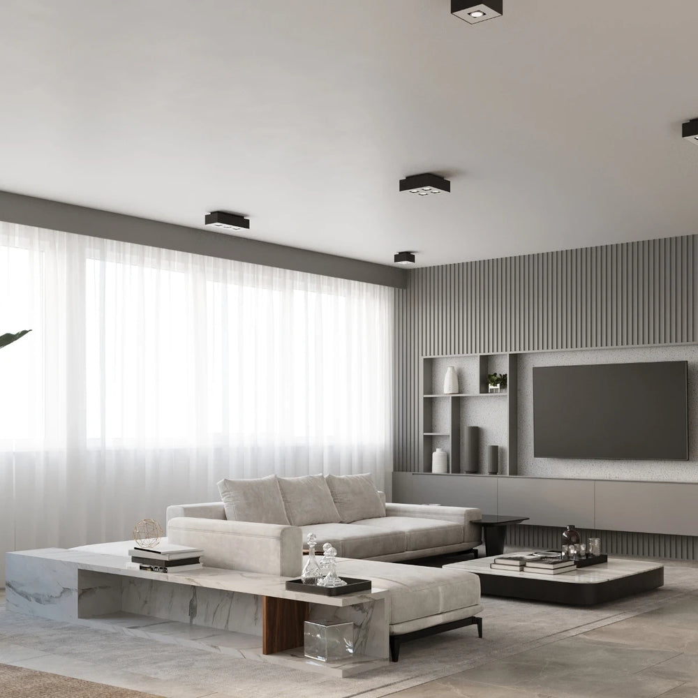 Sollux Lighting MONO 1 LED Deckenstrahler Schwarz, IP20, 220-240V, Aluminium, CRI 80, CE RoHS zertifiziert