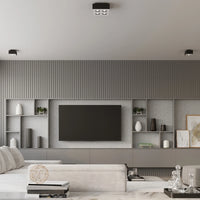 Sollux Lighting MONO 4 Deckenstrahler Schwarz, LED kompatibel, IP20, Aluminium, 220-240V, 4x35W max