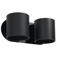 Sollux Lighting ORBIS 2 wall lamp Black, LED compatible, IP20, Aluminium, 220-240V, max 50W, CE RoHS