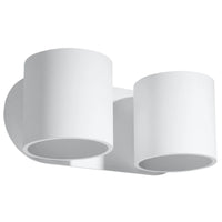 Sollux Lighting ORBIS 2 wall lamp LED compatible, IP20, 220-240V, Aluminum Matte Gold Finish, CE RoHS