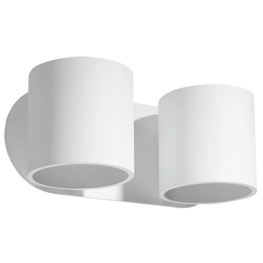 Sollux Lighting ORBIS 2 wall lamp LED compatible, IP20, 220-240V, Aluminum Matte Gold Finish, CE RoHS
