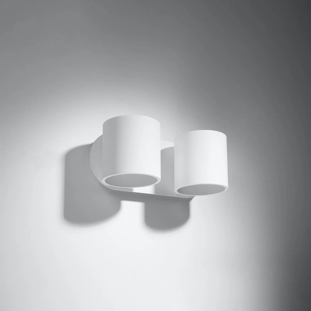 Sollux Lighting ORBIS 2 wall lamp LED compatible, IP20, 220-240V, Aluminum Matte Gold Finish, CE RoHS