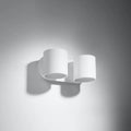 Sollux Lighting ORBIS 2 wall lamp LED compatible, IP20, 220-240V, Aluminum Matte Gold Finish, CE RoHS