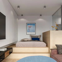 Sollux Lighting TIUBE ceiling spotlight, LED ready, IP20, 220-240V, 50W max, Matte Gold Aluminum