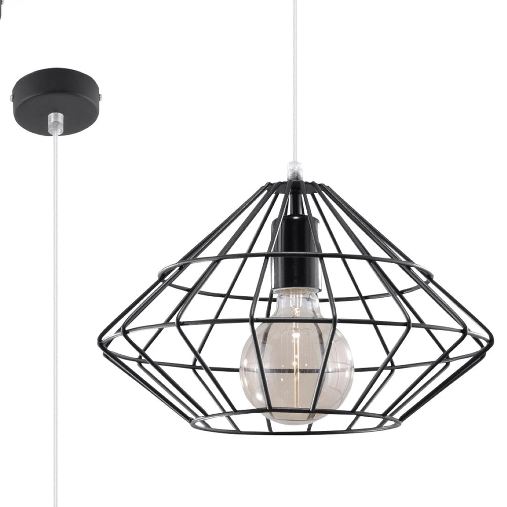 Sollux Lighting UMBERTO LED Pendelleuchte, Schwarz, IP20, Aluminium, 220-240V, max 50W, CE RoHS