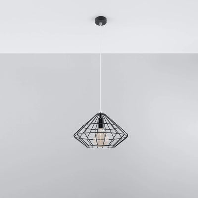 Sollux Lighting UMBERTO LED pendant lamp, Black, IP20, Aluminium, 220-240V, max 50W, CE RoHS