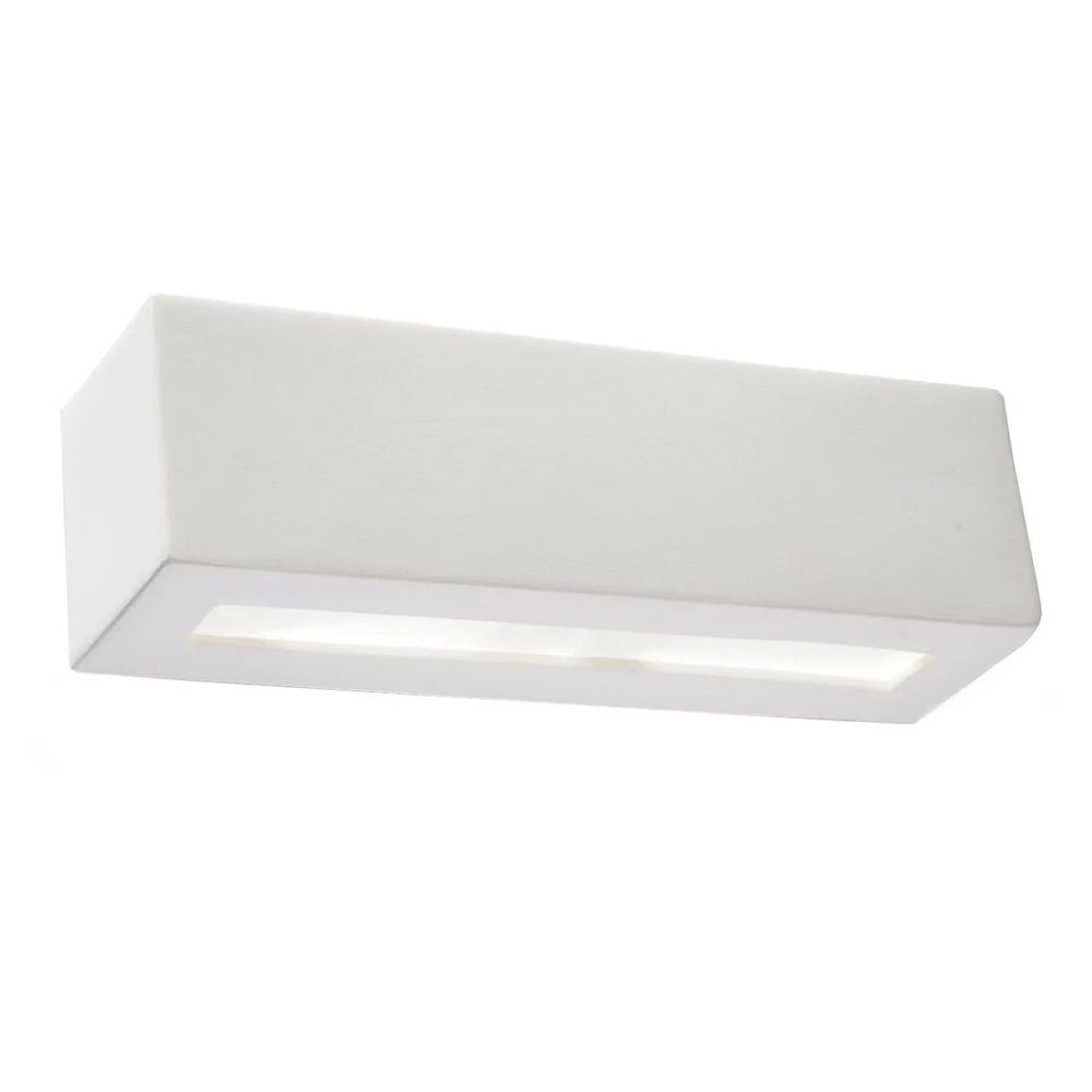 Sollux Lighting VEGA Keramik-Wandleuchte, LED-kompatibel, IP20, E27 max. 50W, Oberfläche in mattgoldenem Messing