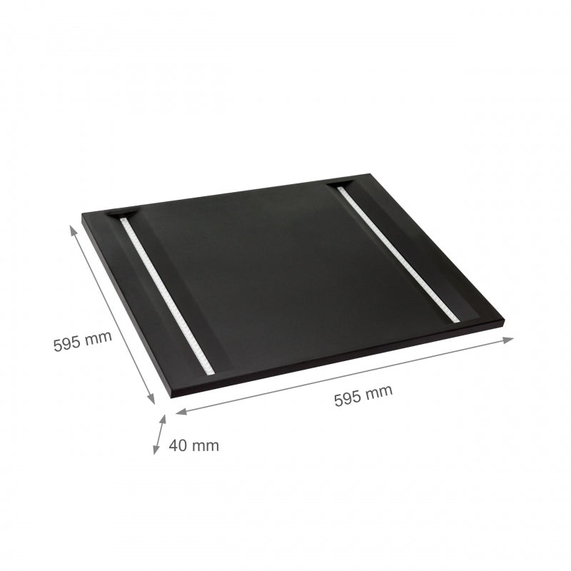 Spectrum ALGINE LINE LED ceiling panel 44W 4000K 5300 lumens IP20 600x600mm Black UGR<16 CRI>80