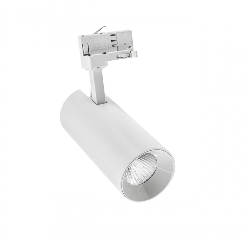 Spectrum ANDROMEDA COB LED Track Light 25W 3000K 2600 lumens 3-Phase White IP20 36° 60°