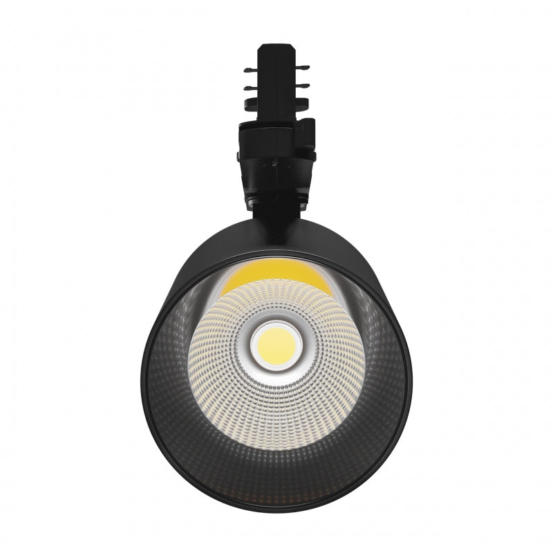 Spectrum ARTEMIDA Maxi LED Stromschienenstrahler 3-Phasen 12-42W 3000K 4500 Lumen CRI>90 IP20 Schwarz Aluminium