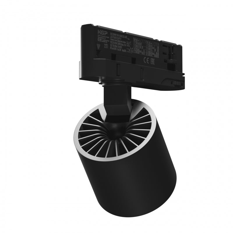 Spectrum ARTEMIDA MINI LED Strahler 3-Phasen 20W 3000K 230V 2300 Lumen CRI>90 IP20 Schwarz