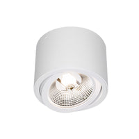 Spectrum CHLOE AR111 GU10 LED-Deckenleuchte, Verstellbar Runde Weiß, Aufbauleuchte, IP20 20W Max