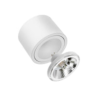 Spectrum CHLOE AR111 GU10 LED-Deckenleuchte, Verstellbar Runde Weiß, Aufbauleuchte, IP20 20W Max