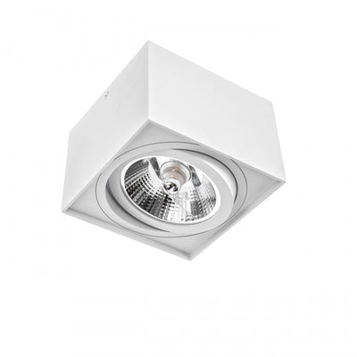 Spectrum CHLOE AR111 GU10 LED surface-mounted ceiling light, IP20 White aluminum housing, 20W max 250V