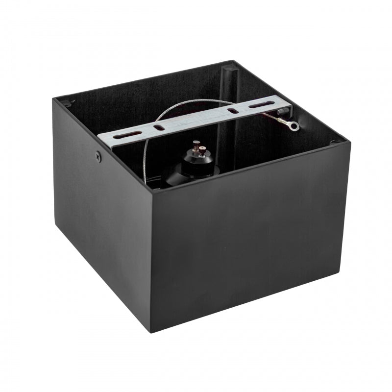 Spectrum CHLOE AR111 GU10 Aufbau-LED-Leuchte, max. 20W, IP20, Schwarze Aluminium-Deckenleuchte