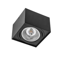 Spectrum CHLOE AR111 GU10 Aufbau-LED-Leuchte, max. 20W, IP20, Schwarze Aluminium-Deckenleuchte